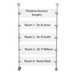 Wall directory on 4mm bars